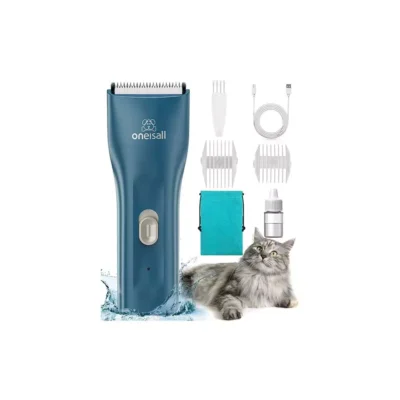 oneisall Pet Clipper for Cat Matted Hair, Pet Shaver for Cats Quiet Pet Hair Clippers Cordless Cat Clippers for Matted Hair Cat Clippers for Long Hair(Standard Blade)